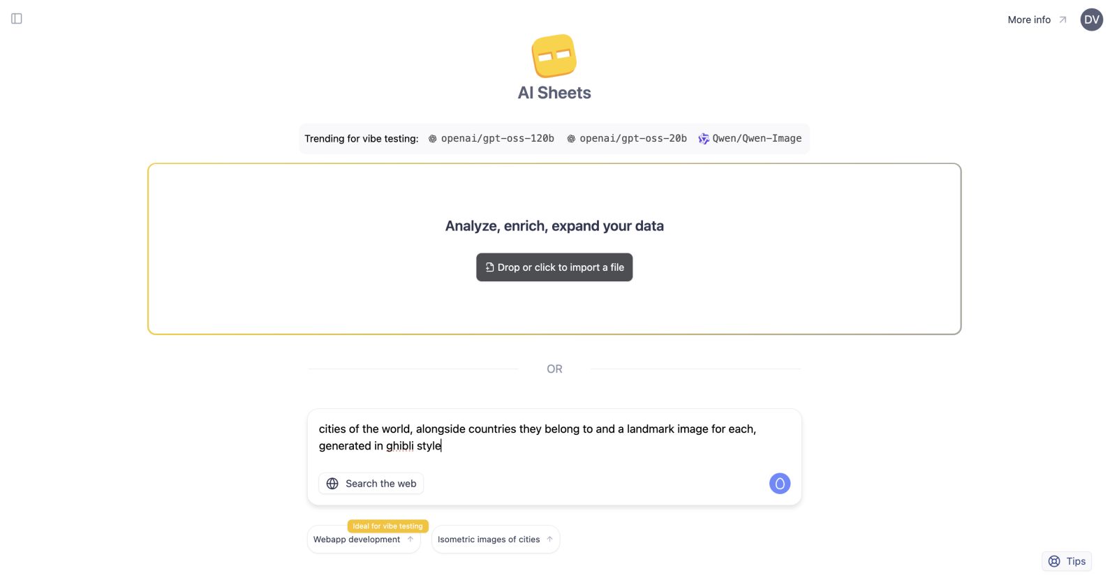 Scopri AI Sheets: La Rivoluzione No-Code per la Gestione di Dataset con Modelli AI