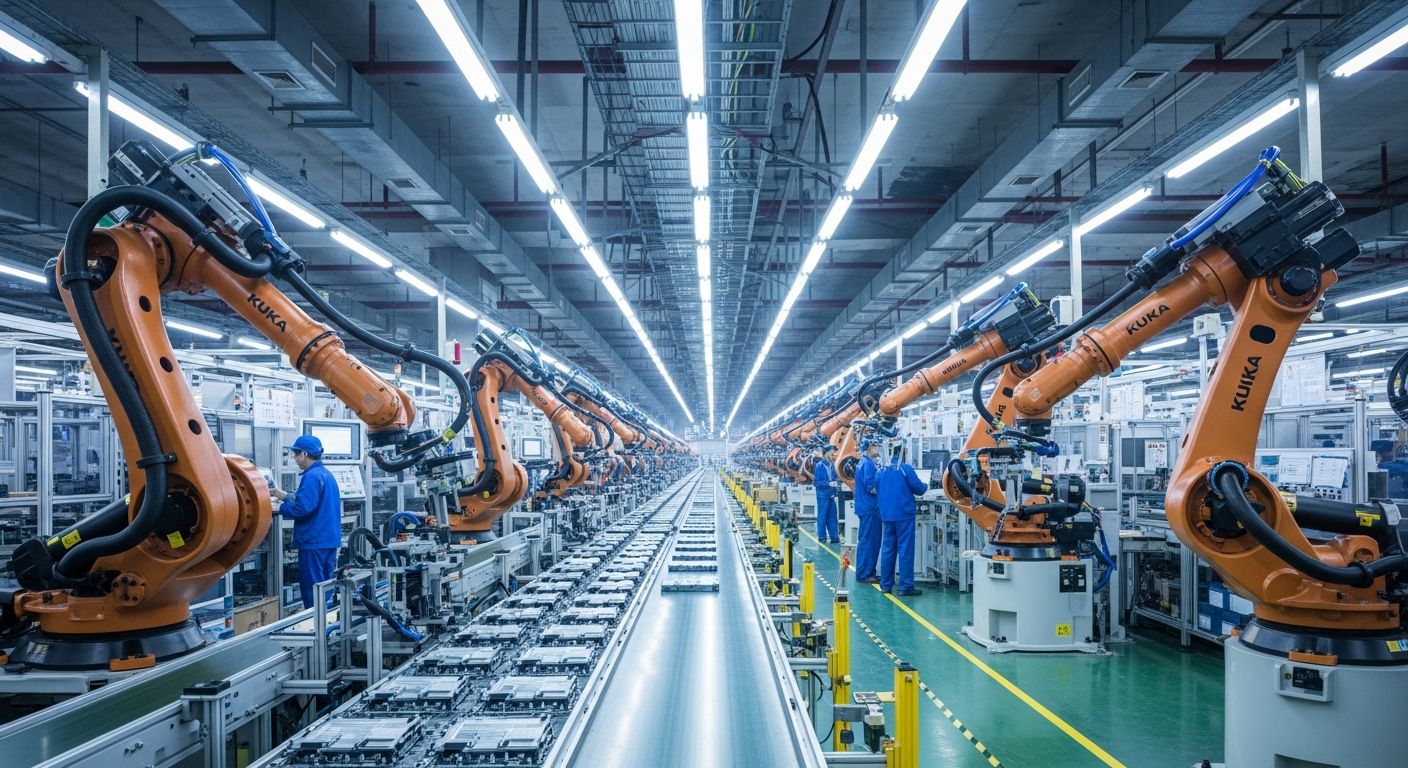 China AI Manufacturing: Robots and Algorithms vs Economic Crisis