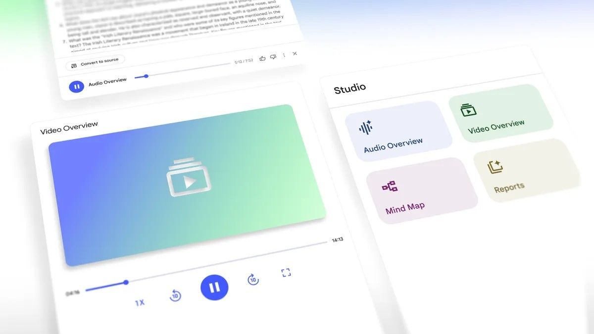 NotebookLM si evolve: arrivano i Video Overview e un nuovo Studio rinnovato per l'AI research